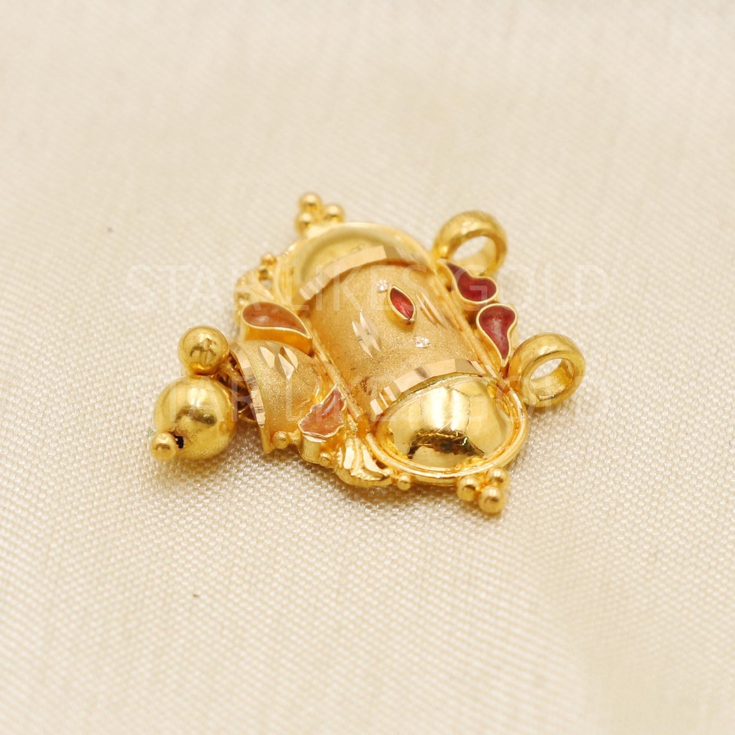 beautiful 22k 916 Solid Yellow Gold Indian Pendant Jewelry, B1741