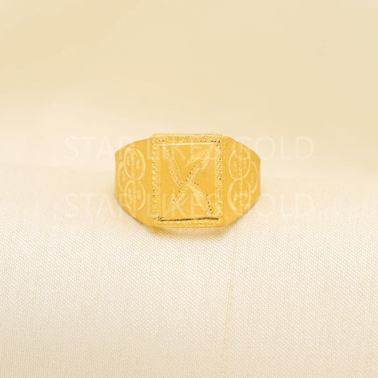 Handcrafted 22k Pure Solid Gold Rings - Unique Artisan Jewelry, Handmade Rings - Exquisite 22k Jewelry, Flower Cut Gold Ring, Hallmarked