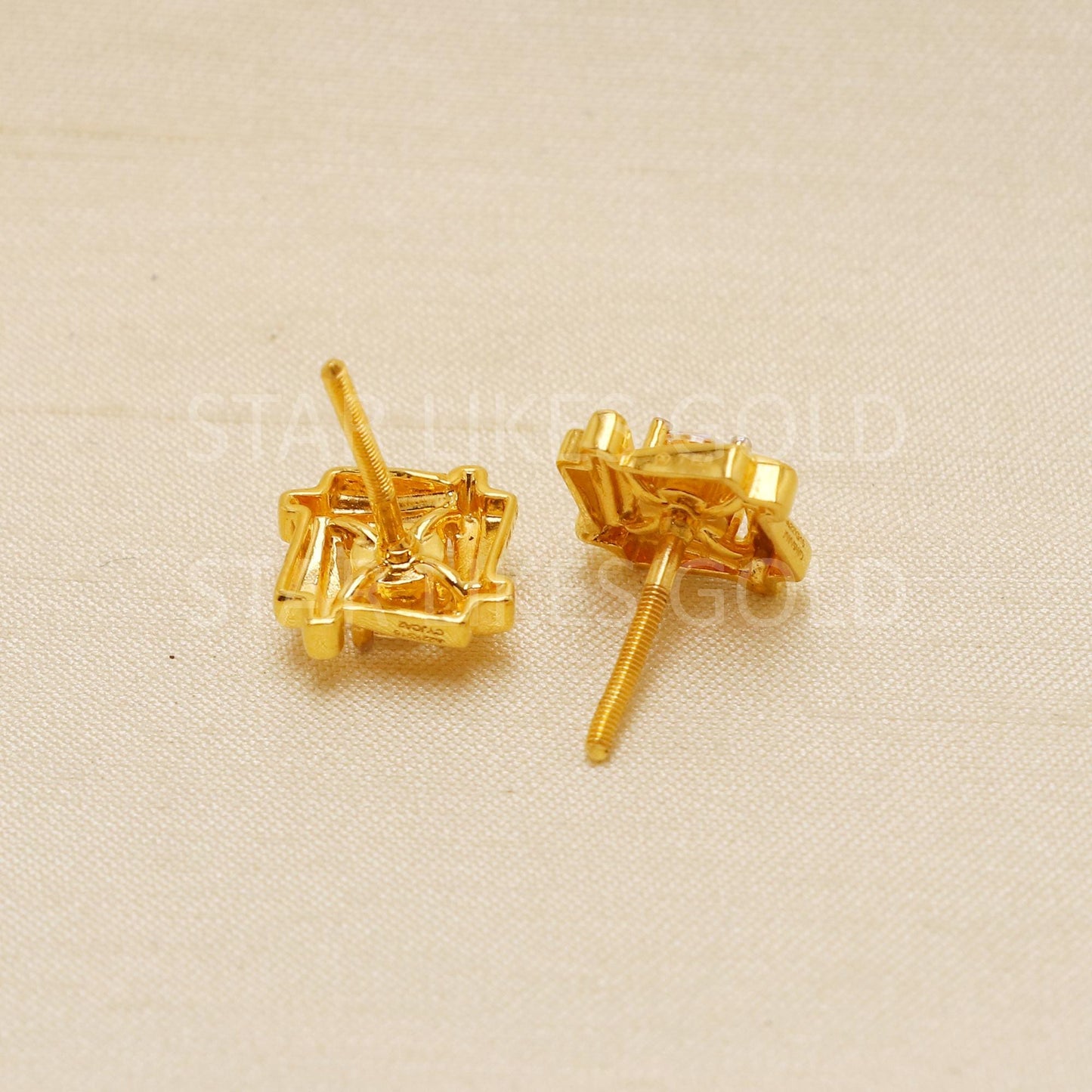 Handmade 22k Gold Drops | Subtle Sparkle Gold Jewelry | Valentine's Day Gift for Her