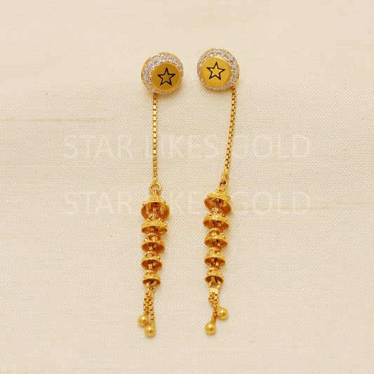 Hallmark 22k Gold Unique Fusion Drops for a Royal Traditional Look, PR1833