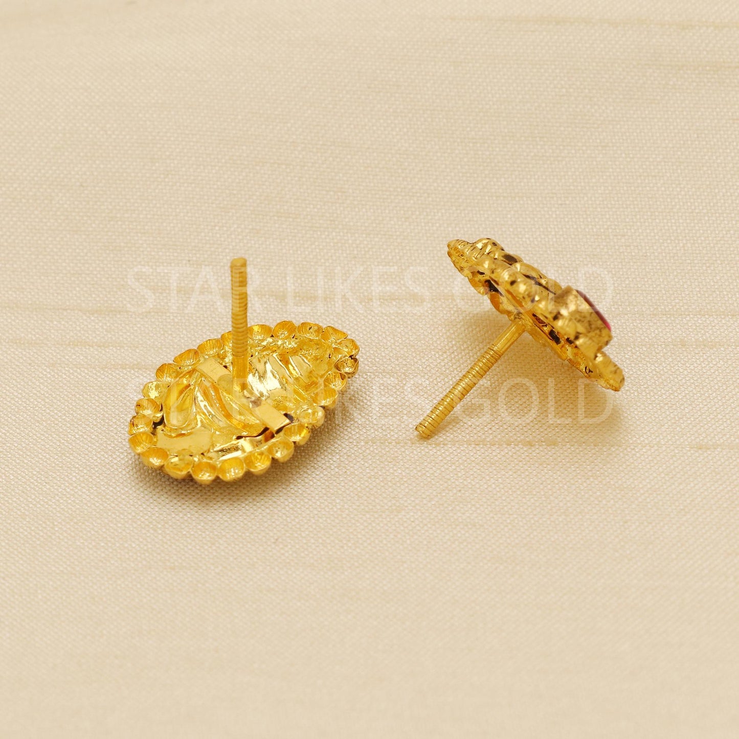Indian Vintage antique design 22k gold earring for women ethnic wear