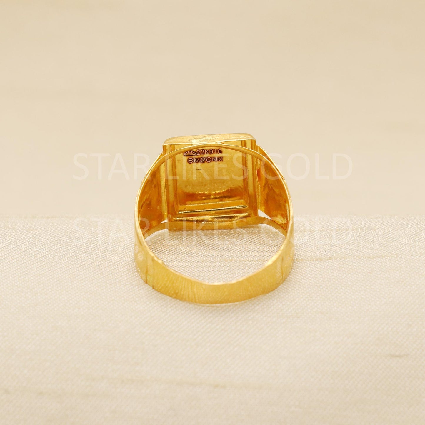 22K Solid Yellow Gold Ring Genuine Hallmarked 916 Intricately Handcrafted US 9, B1922