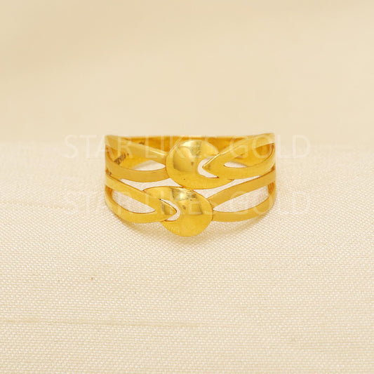 Handcrafted 22k Pure Gold handmade Rings - Artisan Jewelry, Designer Gold Ring, Hallmarked, PR1884