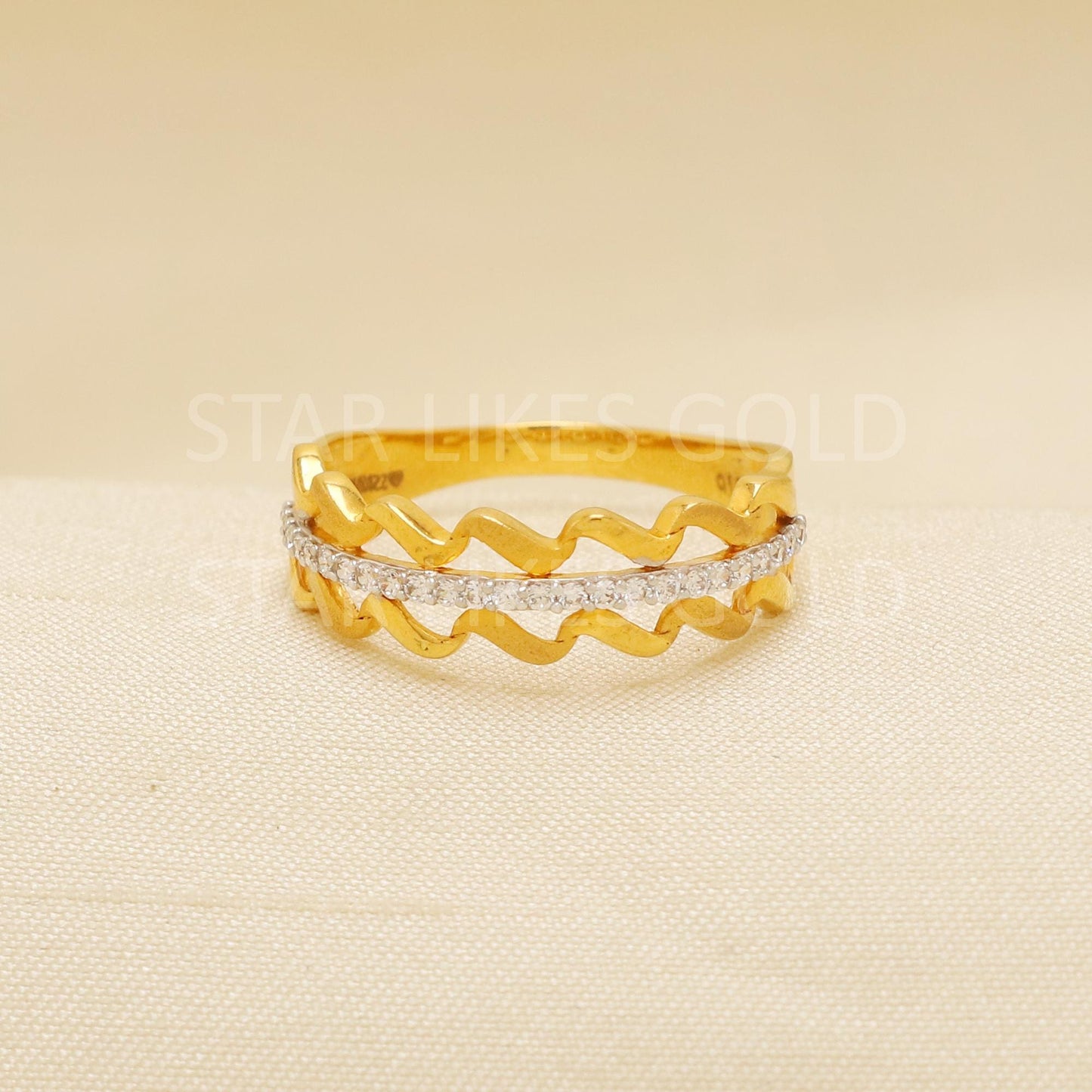 Handcrafted 22k Pure Gold handmade Rings - Artisan Jewelry, Designer Gold Ring, Hallmarked, PR1885