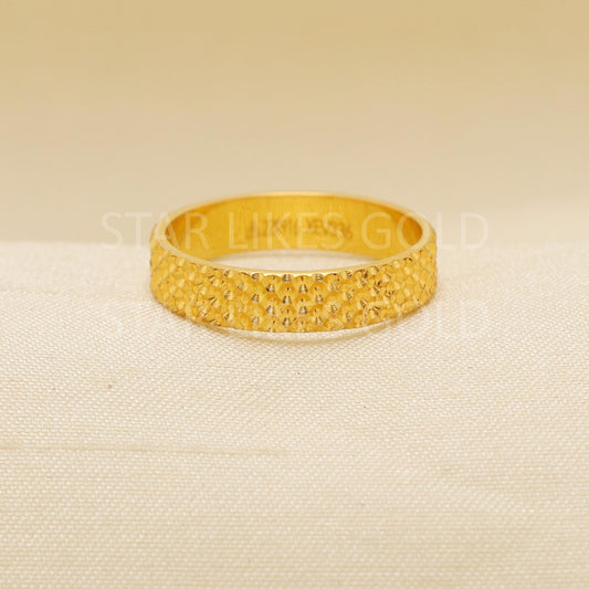 Handcrafted 22k Pure Gold handmade Rings - Artisan Jewelry, 22k Jewelry, Solid Gold Ring, Hallmarked, PR1889