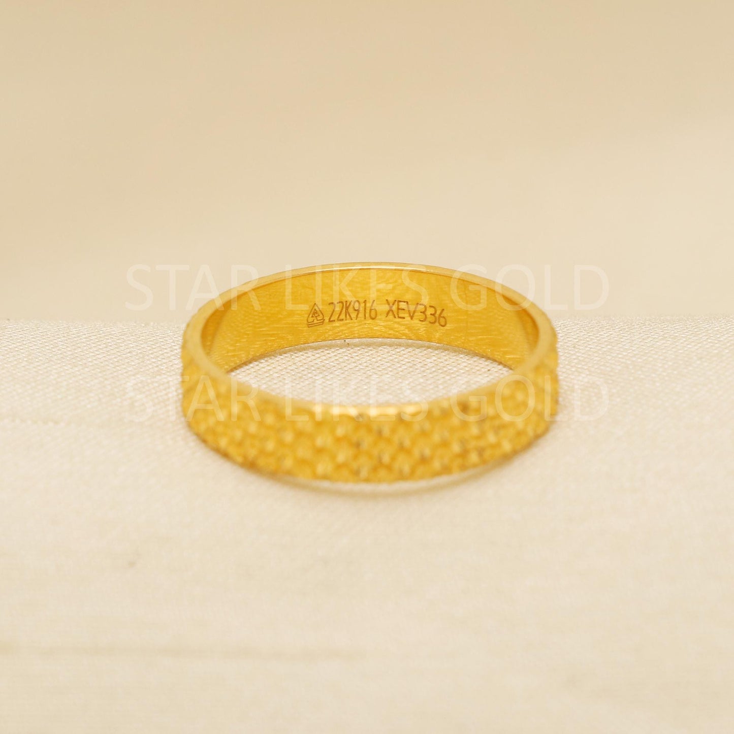 Handcrafted 22k Pure Gold handmade Rings - Artisan Jewelry, 22k Jewelry, Solid Gold Ring, Hallmarked, PR1889