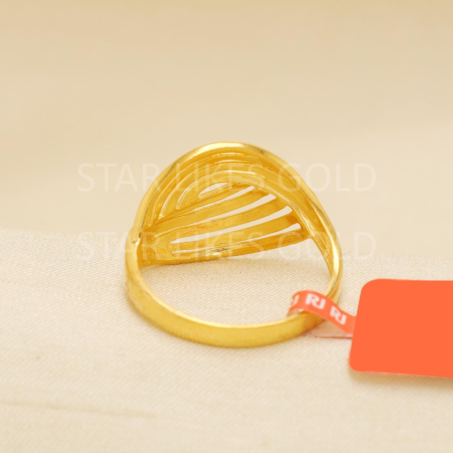 Handcrafted 22k Pure Gold handmade Rings - Artisan Jewelry, 22k Jewelry, Designer Gold Ring, Hallmarked, PR1894