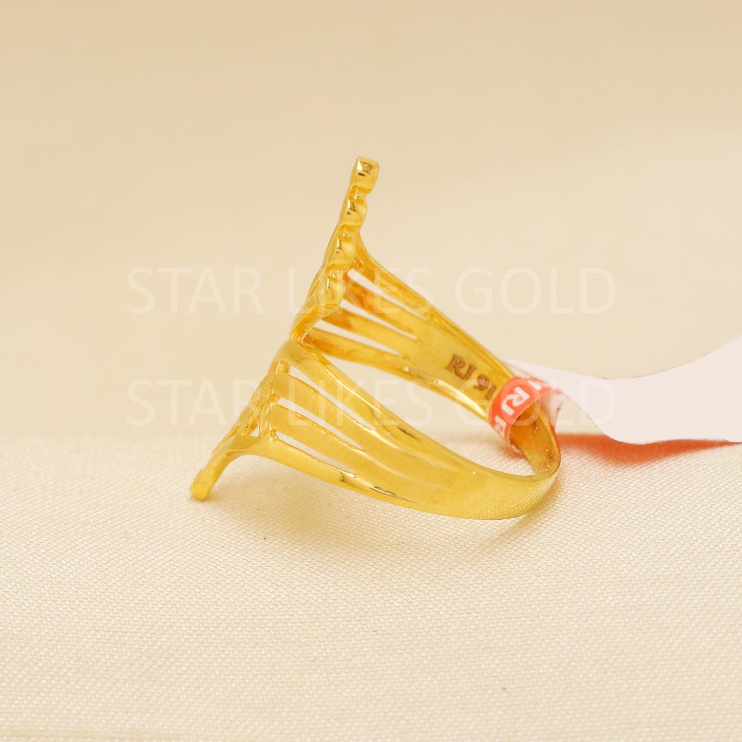 Handcrafted 22k Pure Gold handmade Rings - Artisan Jewelry, 22k Jewelry, Designer Gold Ring, Hallmarked, PR1896