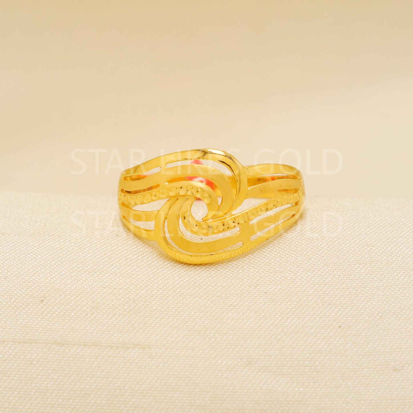 Handcrafted 22k Pure Gold handmade Rings - Artisan Jewelry, 22k Jewelry, Designer Gold Ring, Hallmarked, PR1897