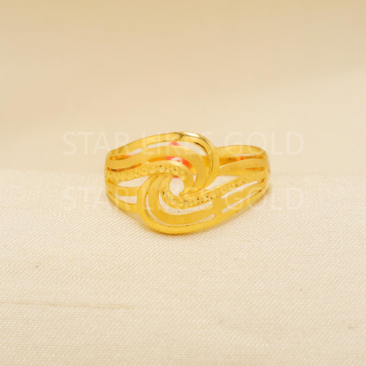 Handcrafted 22k Pure Gold handmade Rings - Artisan Jewelry, 22k Jewelry, Designer Gold Ring, Hallmarked, PR1897