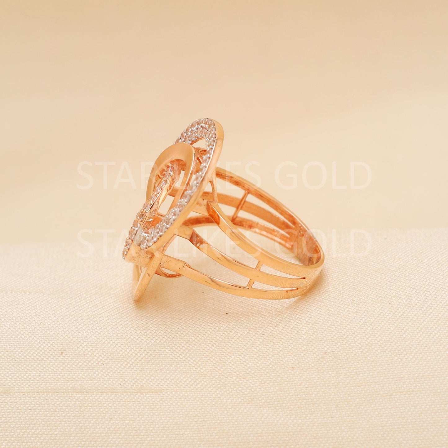 Handcrafted 18k Rose Gold handmade Rings - Artisan Jewelry, 18k Jewelry, Designer Gold Ring, Hallmarked, PR1903