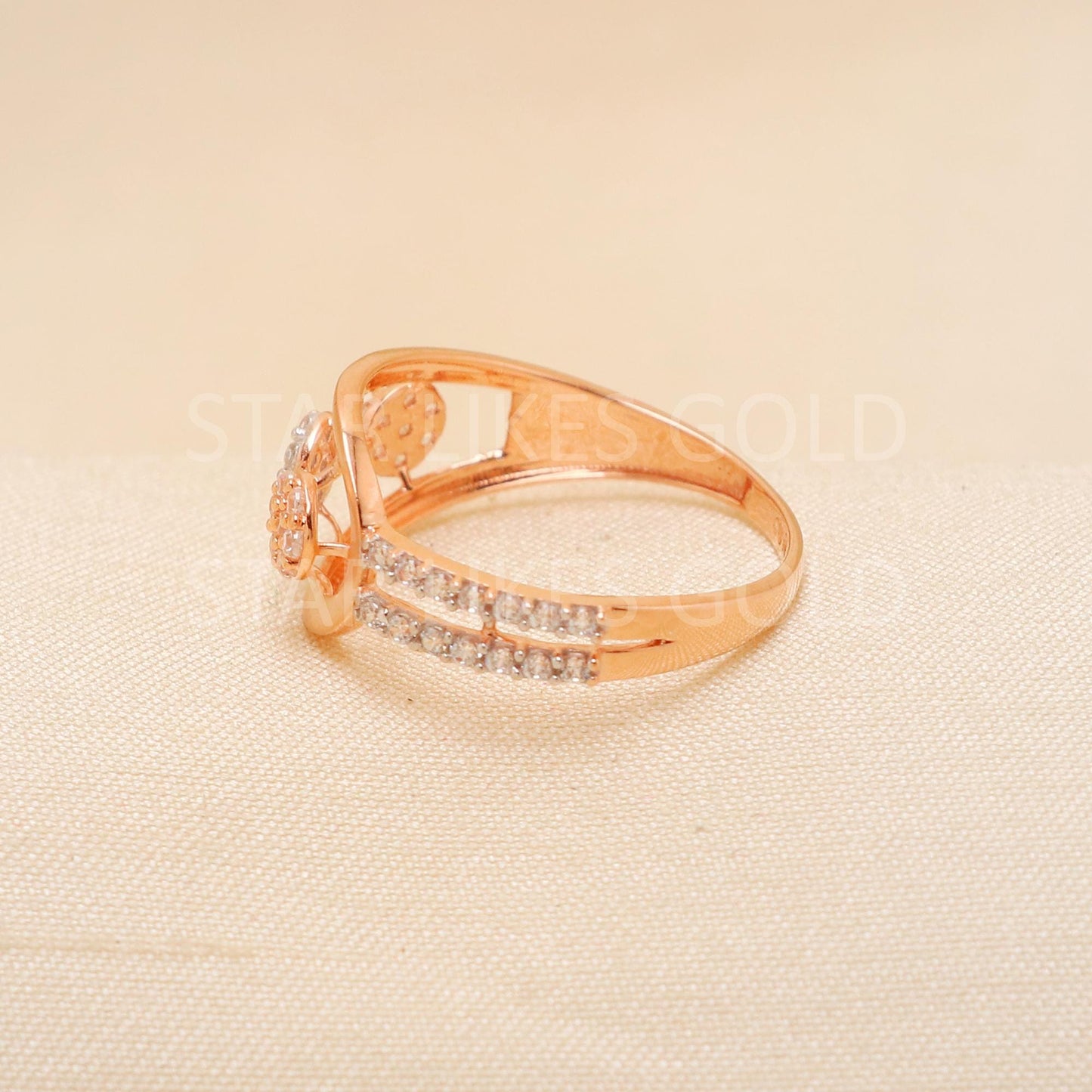 Handcrafted 18k Rose Gold handmade Rings - Artisan Jewelry, 18k Jewelry, Designer Gold Ring, Hallmarked, PR1905