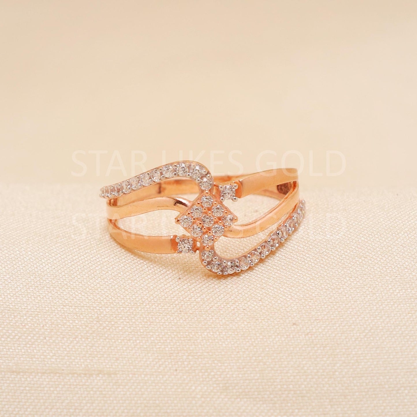 Handcrafted 18k Rose Gold handmade Rings - Artisan Jewelry, 18k Jewelry, Designer Gold Ring, Hallmarked, PR1906