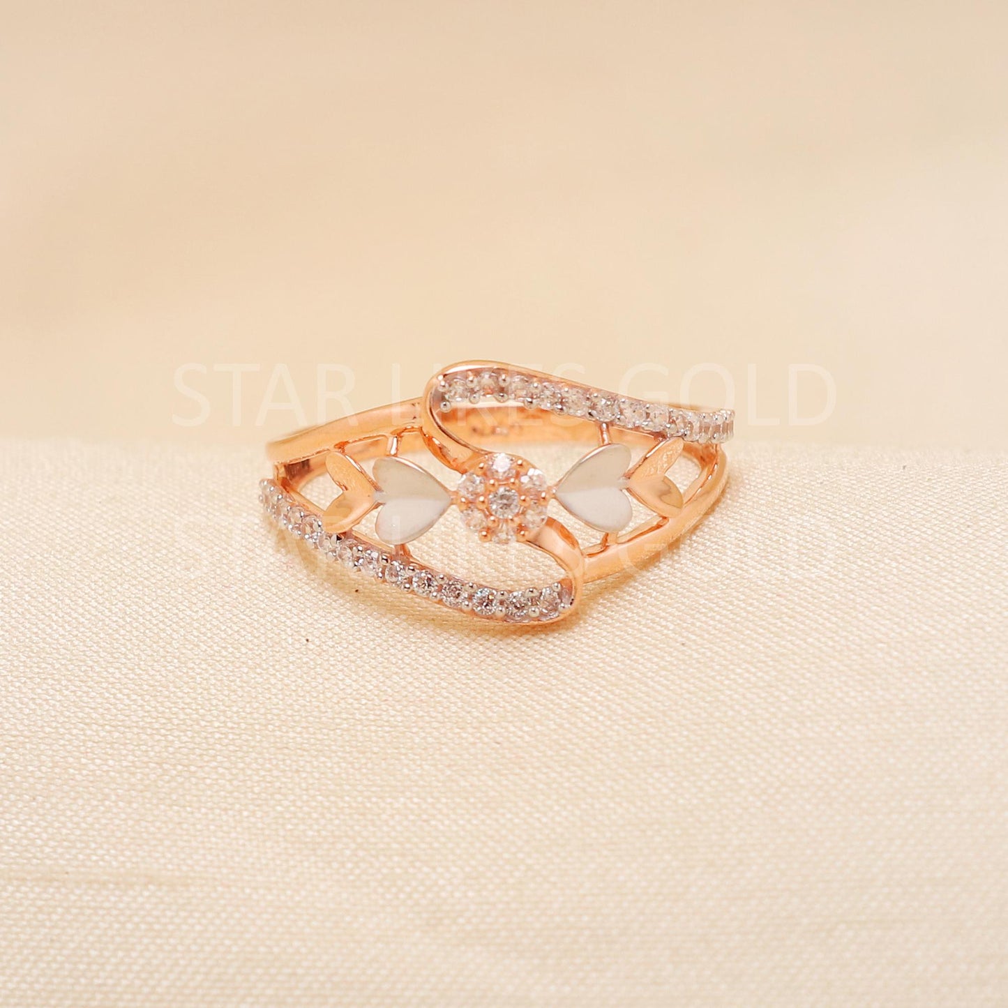 Handcrafted 18k Rose Gold handmade Rings - Artisan Jewelry, 18k Jewelry, Designer Gold Ring, Hallmarked, PR1909