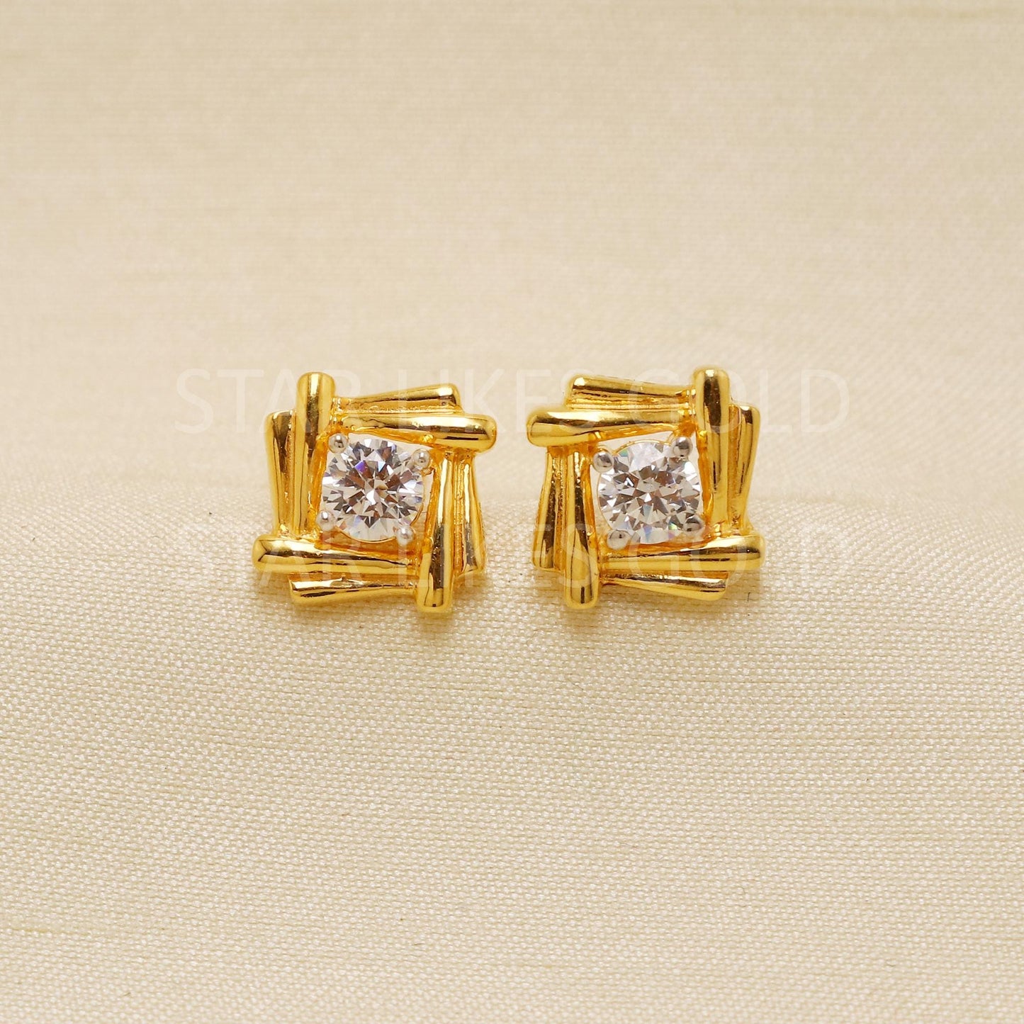 Handmade 22k Gold Drops | Subtle Sparkle Gold Jewelry | Valentine's Day Gift for Her