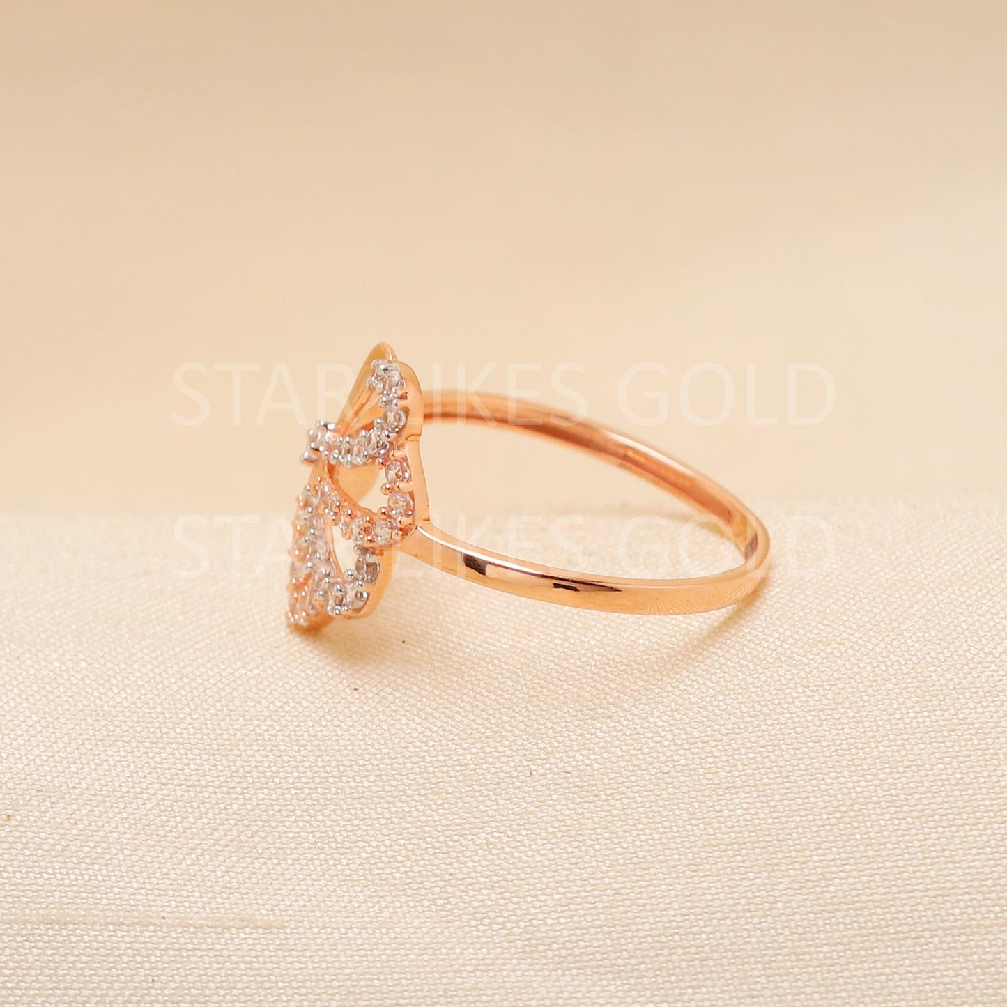 Handcrafted 18k Rose Gold handmade Rings - Artisan Jewelry, 18k Jewelry, Designer Gold Ring, Hallmarked, PR1910