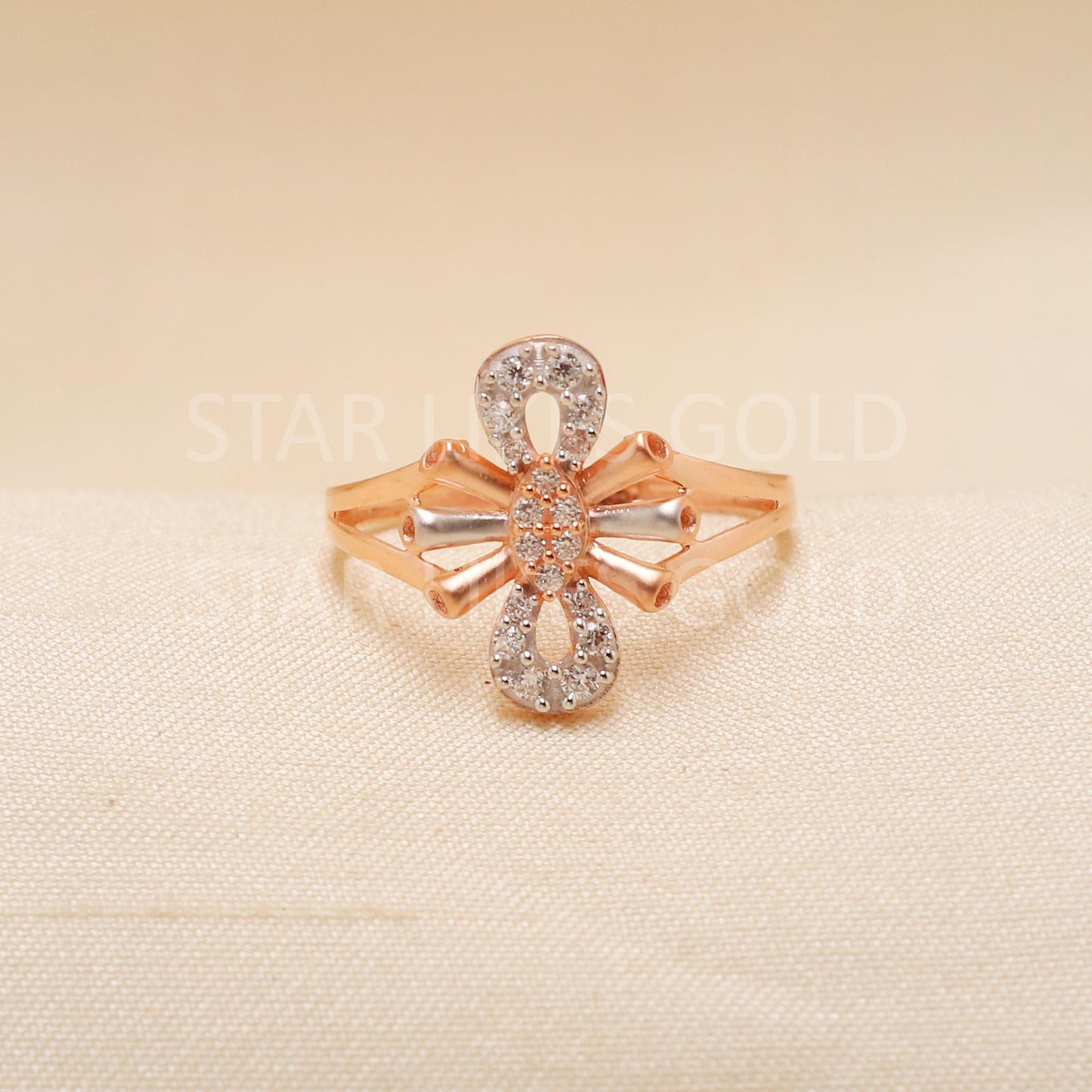 Handcrafted 18k Rose Gold handmade Rings - Artisan Jewelry, 18k Jewelry, Designer Gold Ring, Hallmarked, PR1911