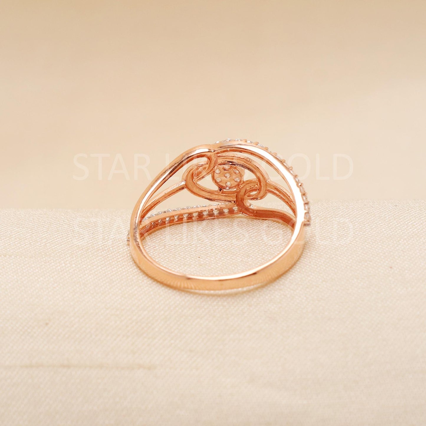 Handcrafted 18k Rose Gold handmade Rings - Artisan Jewelry, 18k Jewelry, Designer Gold Ring, Hallmarked, PR1912