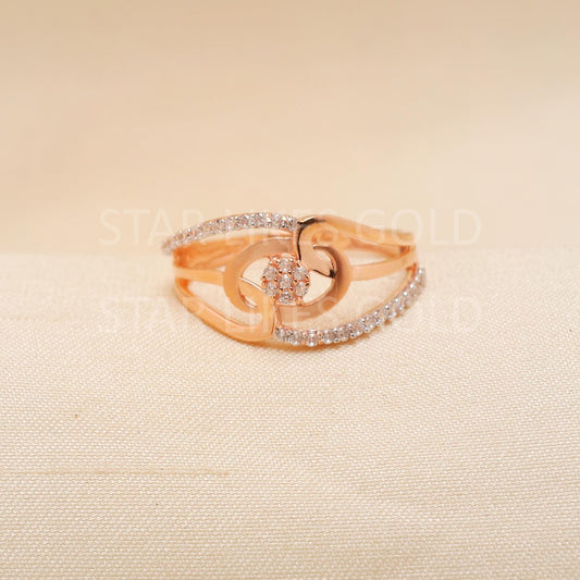 Handcrafted 18k Rose Gold handmade Rings - Artisan Jewelry, 18k Jewelry, Designer Gold Ring, Hallmarked, PR1912
