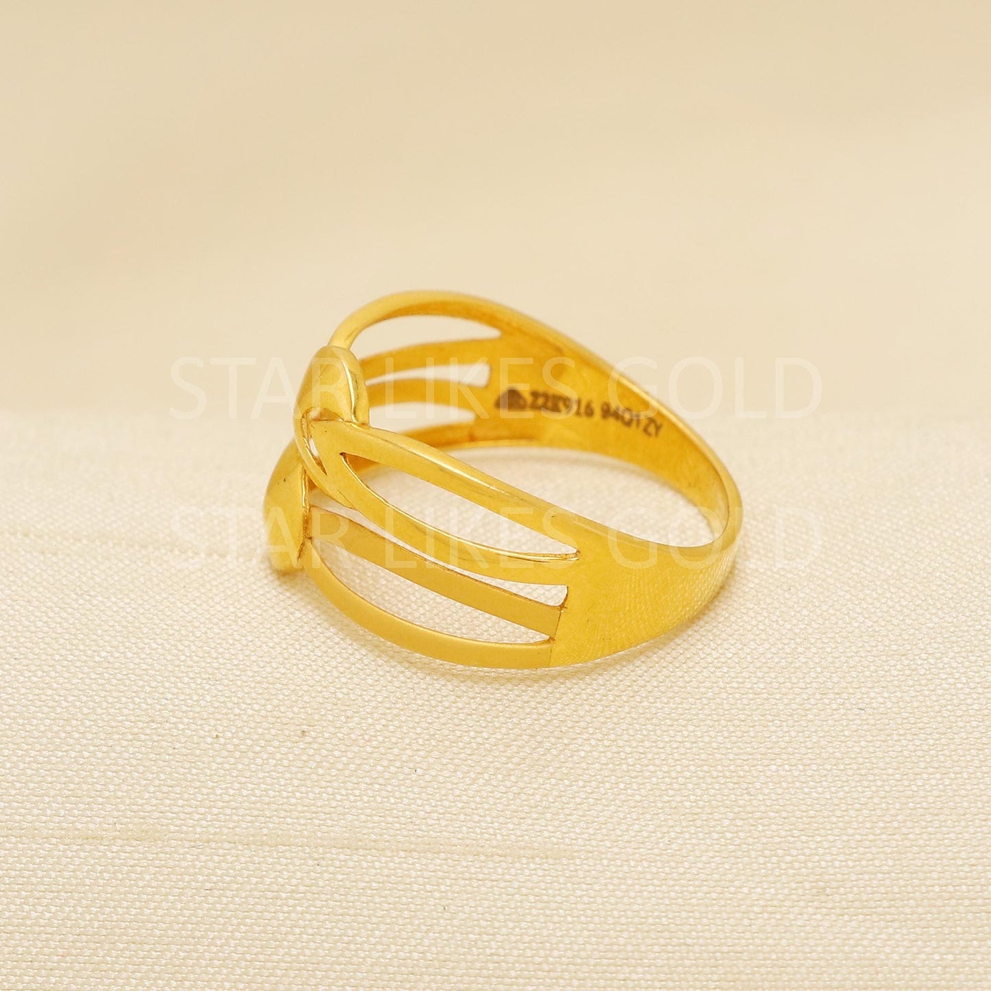 Handcrafted 22k Pure Gold handmade Rings - Artisan Jewelry, Designer Gold Ring, Hallmarked, PR1884
