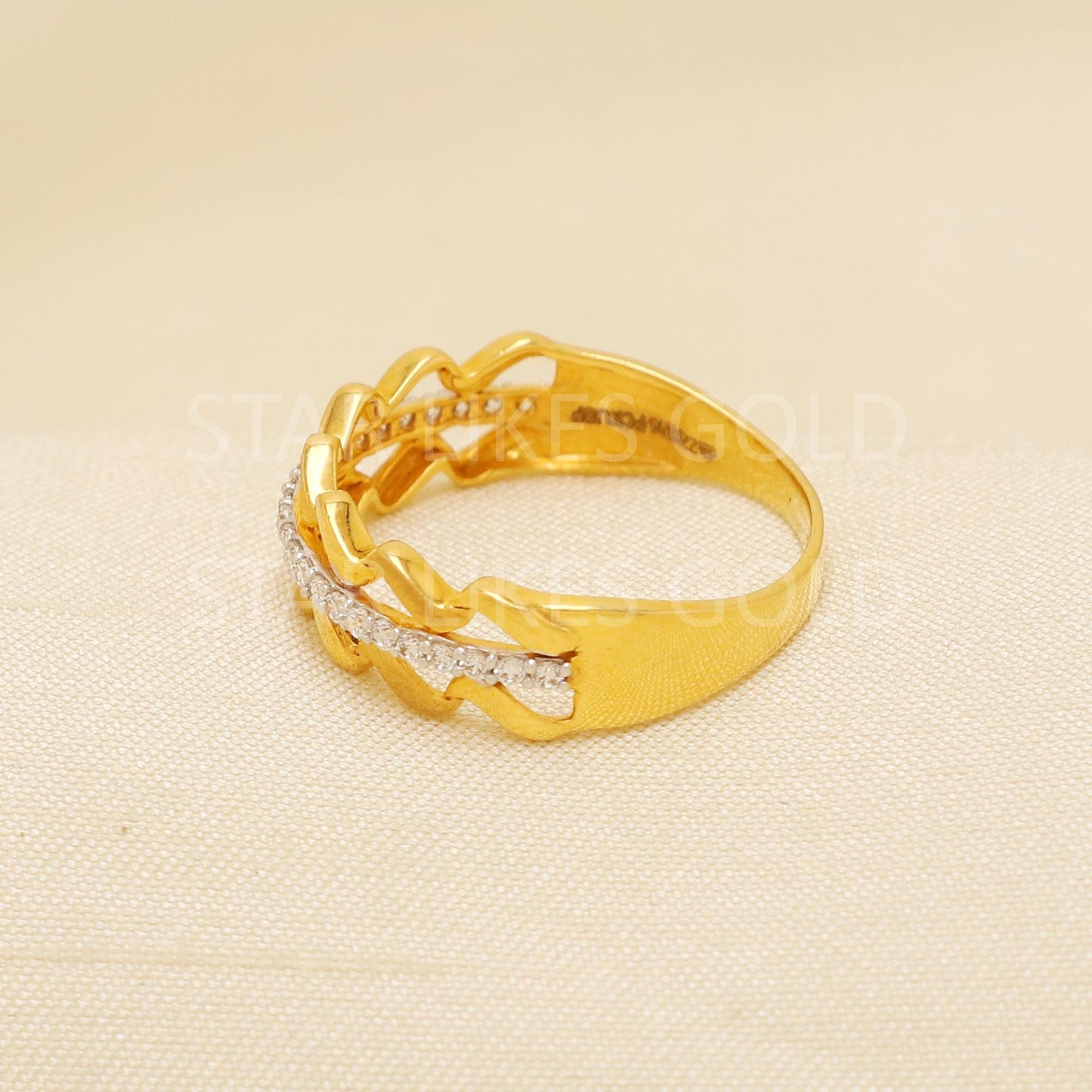 Handcrafted 22k Pure Gold handmade Rings - Artisan Jewelry, Designer Gold Ring, Hallmarked, PR1885