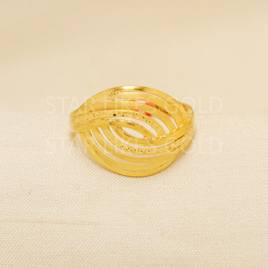 Handcrafted 22k Pure Gold handmade Rings - Artisan Jewelry, 22k Jewelry, Designer Gold Ring, Hallmarked, PR1894