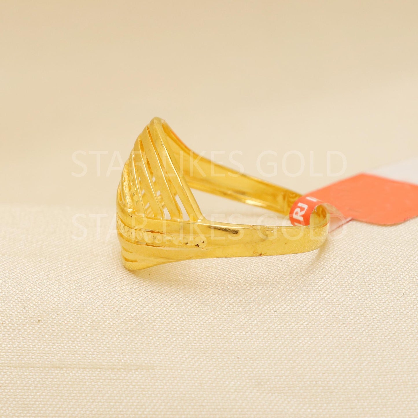 Handcrafted 22k Pure Gold handmade Rings - Artisan Jewelry, 22k Jewelry, Designer Gold Ring, Hallmarked, PR1894