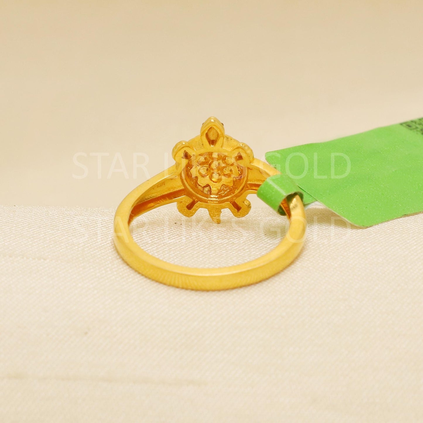 Handcrafted 22k Pure Gold handmade Rings - Tortoise Artisan Jewelry, 22k Jewelry, Solid Gold Ring, Hallmarked, PR1887