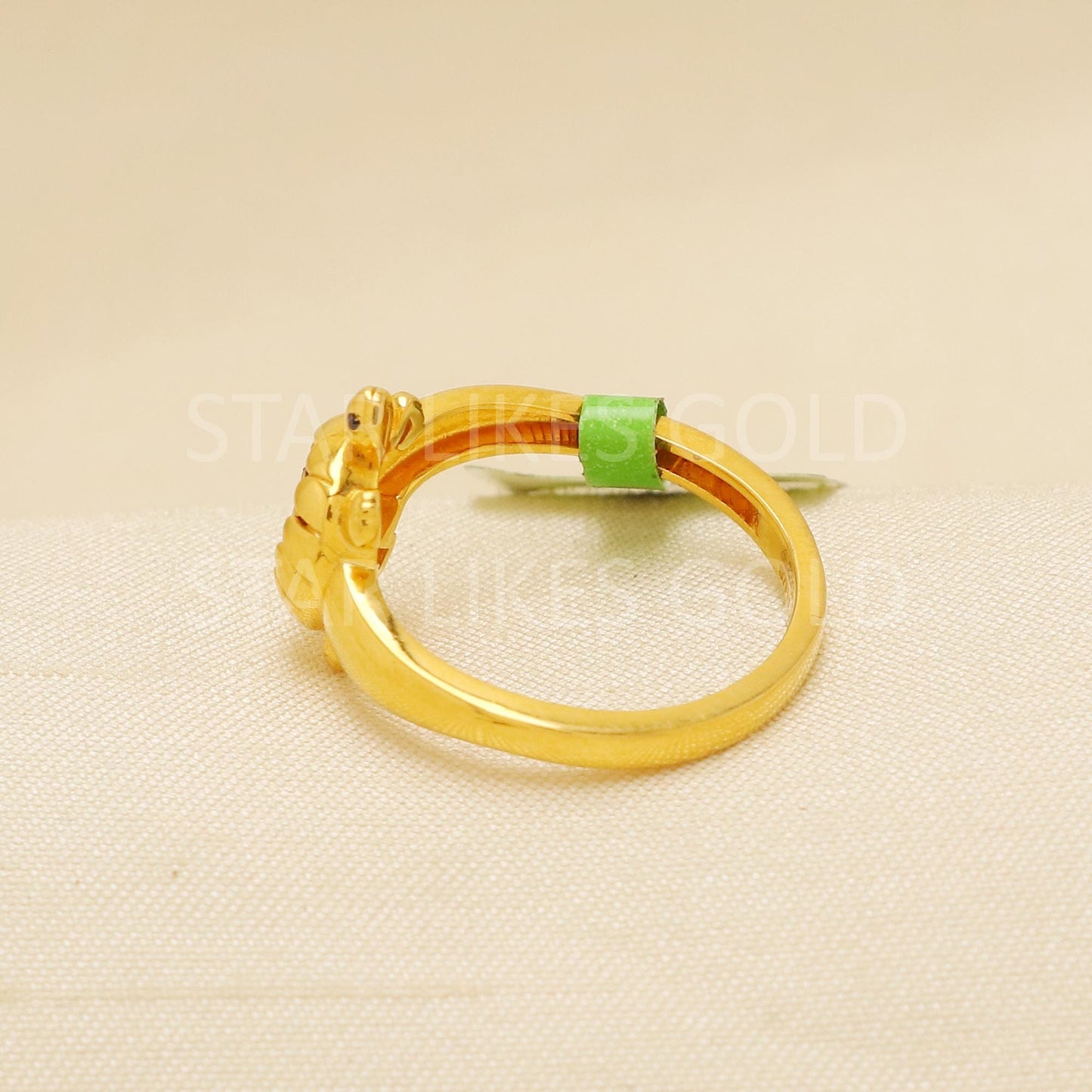 Handcrafted 22k Pure Gold handmade Rings - Tortoise Artisan Jewelry, 22k Jewelry, Solid Gold Ring, Hallmarked, PR1887