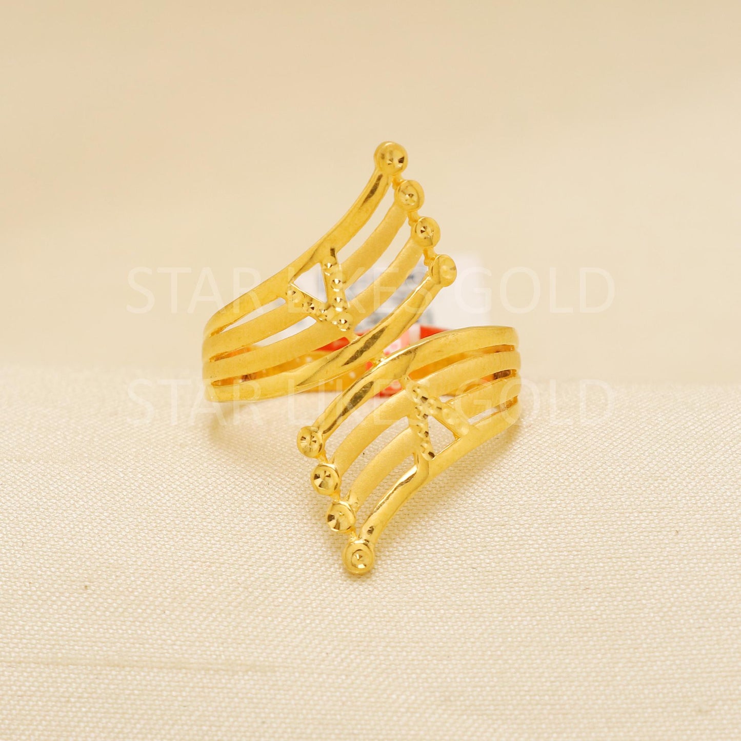 Handcrafted 22k Pure Gold handmade Rings - Artisan Jewelry, 22k Jewelry, Designer Gold Ring, Hallmarked, PR1896
