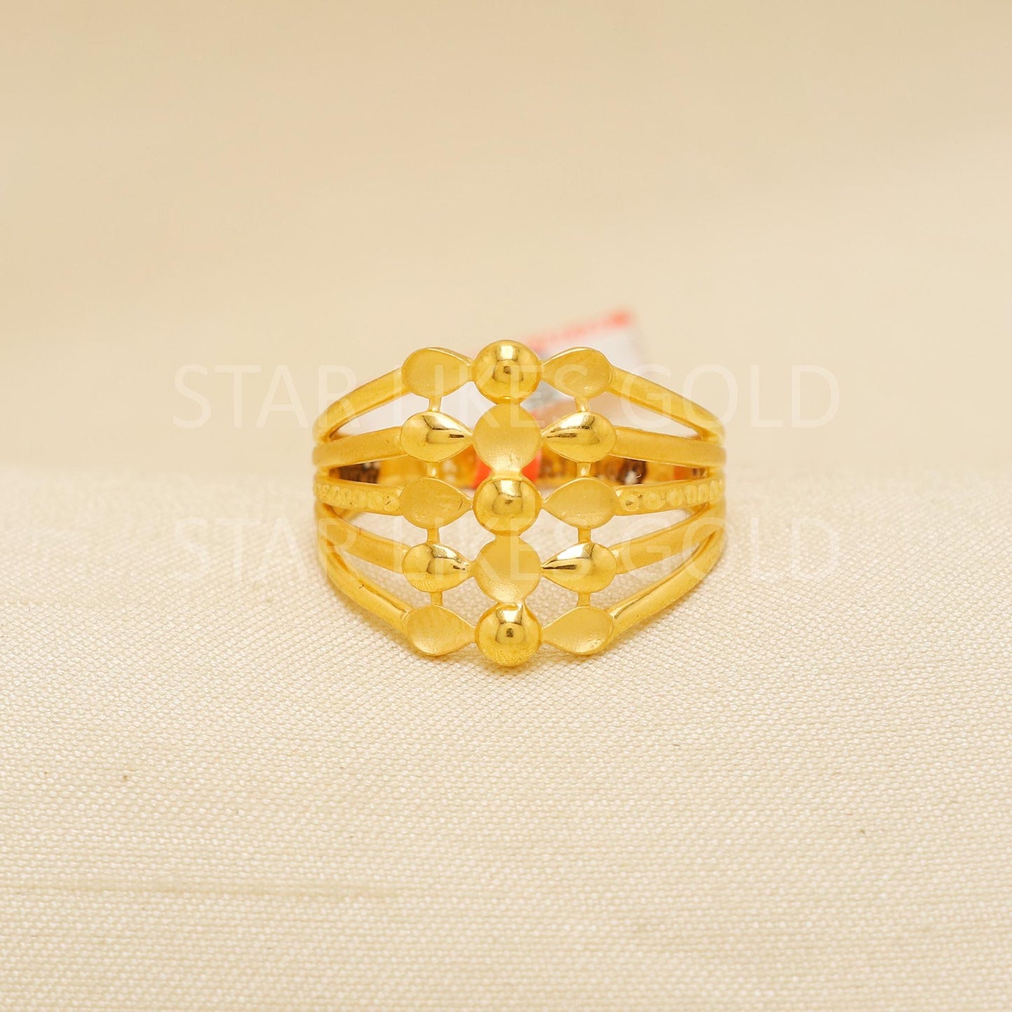 Handcrafted 22k Pure Gold handmade Rings - Artisan Jewelry, 22k Jewelry, Designer Gold Ring, Hallmarked, PR1898