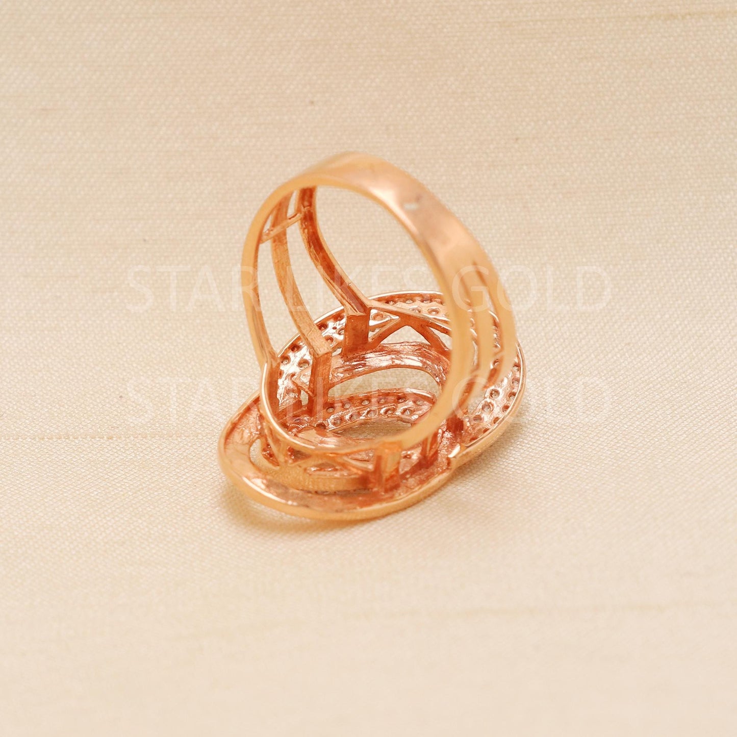 Handcrafted 18k Rose Gold handmade Rings - Artisan Jewelry, 18k Jewelry, Designer Gold Ring, Hallmarked, PR1903