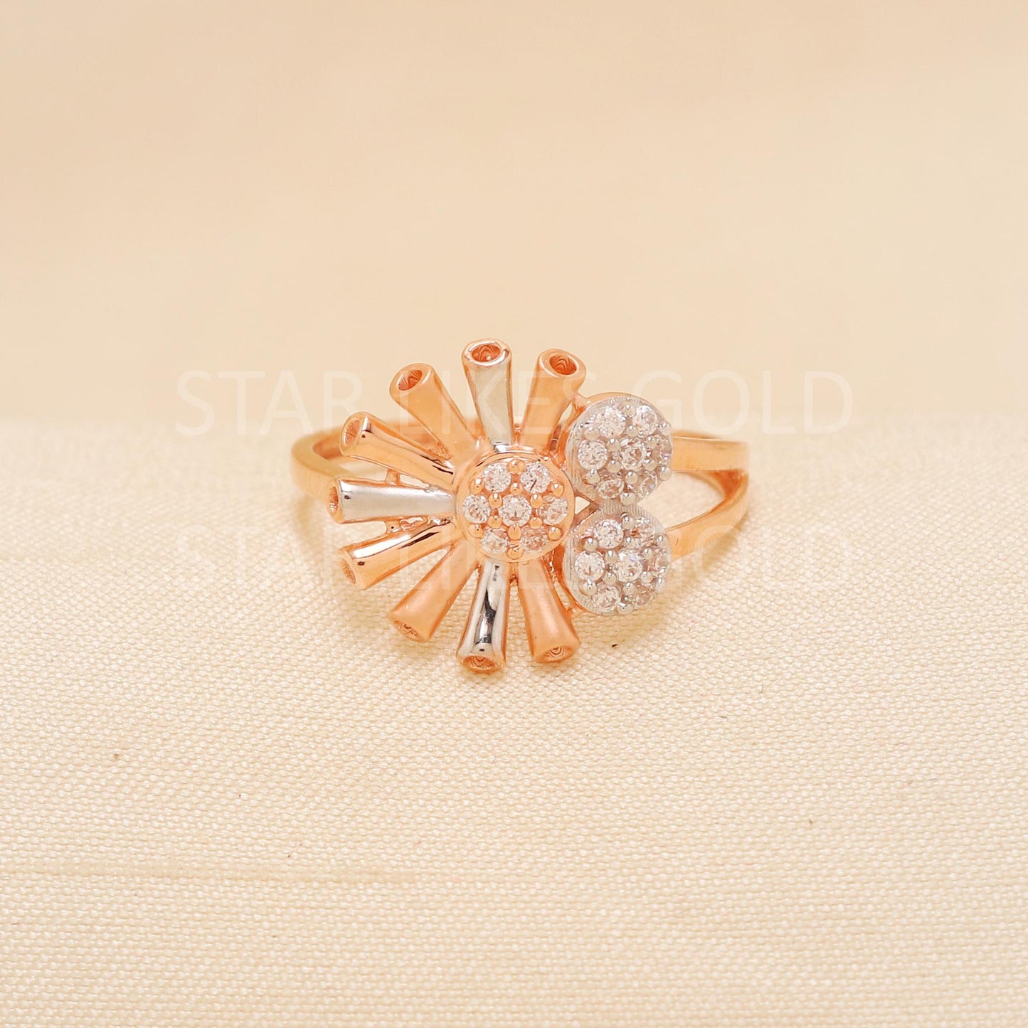 Handcrafted 18k Rose Gold handmade Rings - Artisan Jewelry, 18k Jewelry, Designer Gold Ring, Hallmarked, PR1904