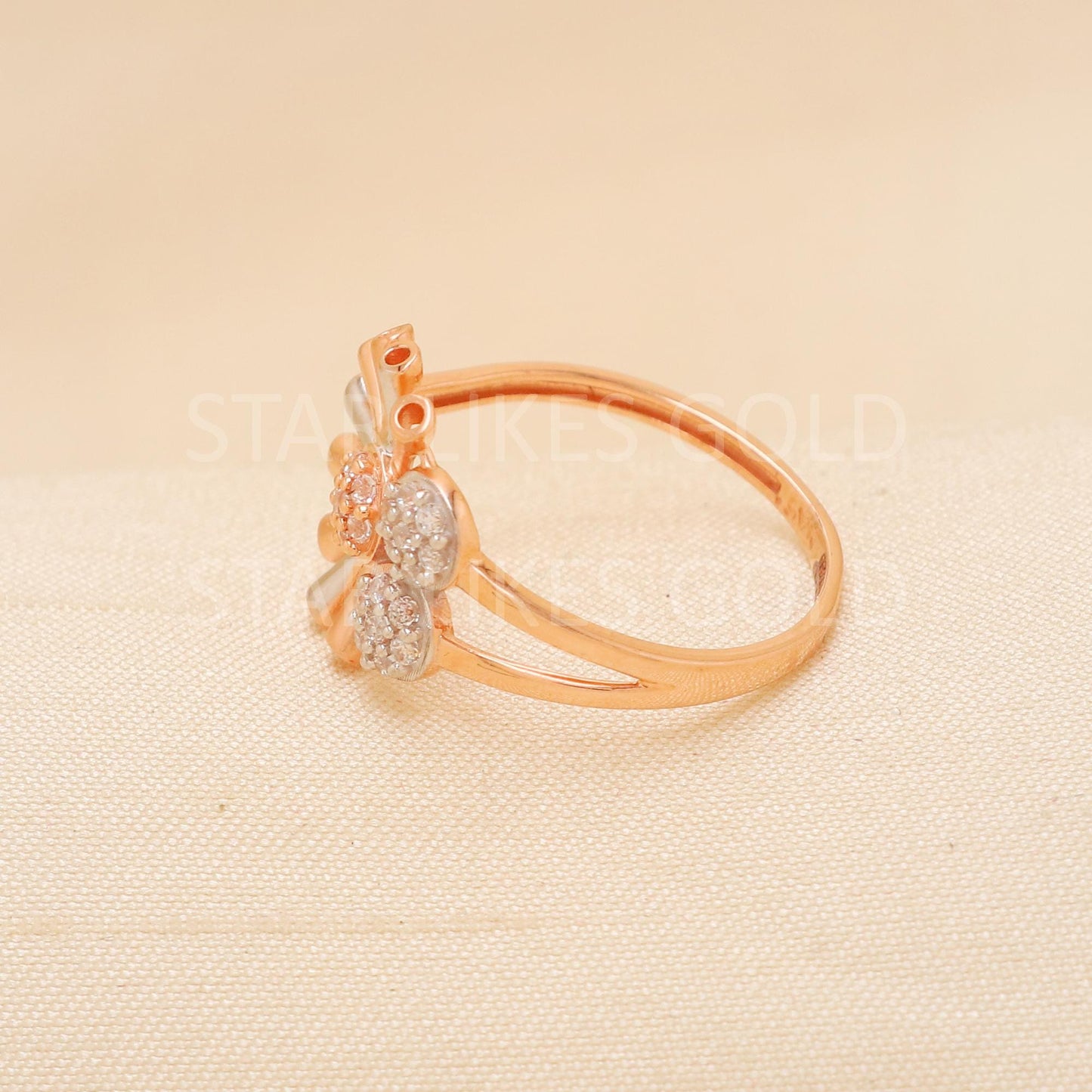 Handcrafted 18k Rose Gold handmade Rings - Artisan Jewelry, 18k Jewelry, Designer Gold Ring, Hallmarked, PR1904