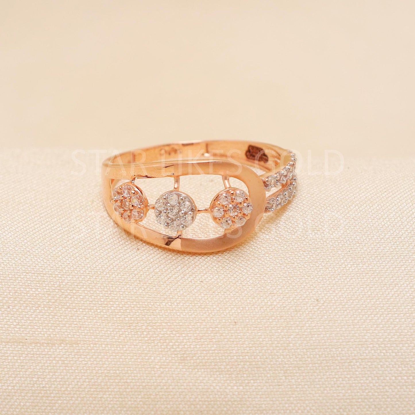 Handcrafted 18k Rose Gold handmade Rings - Artisan Jewelry, 18k Jewelry, Designer Gold Ring, Hallmarked, PR1905