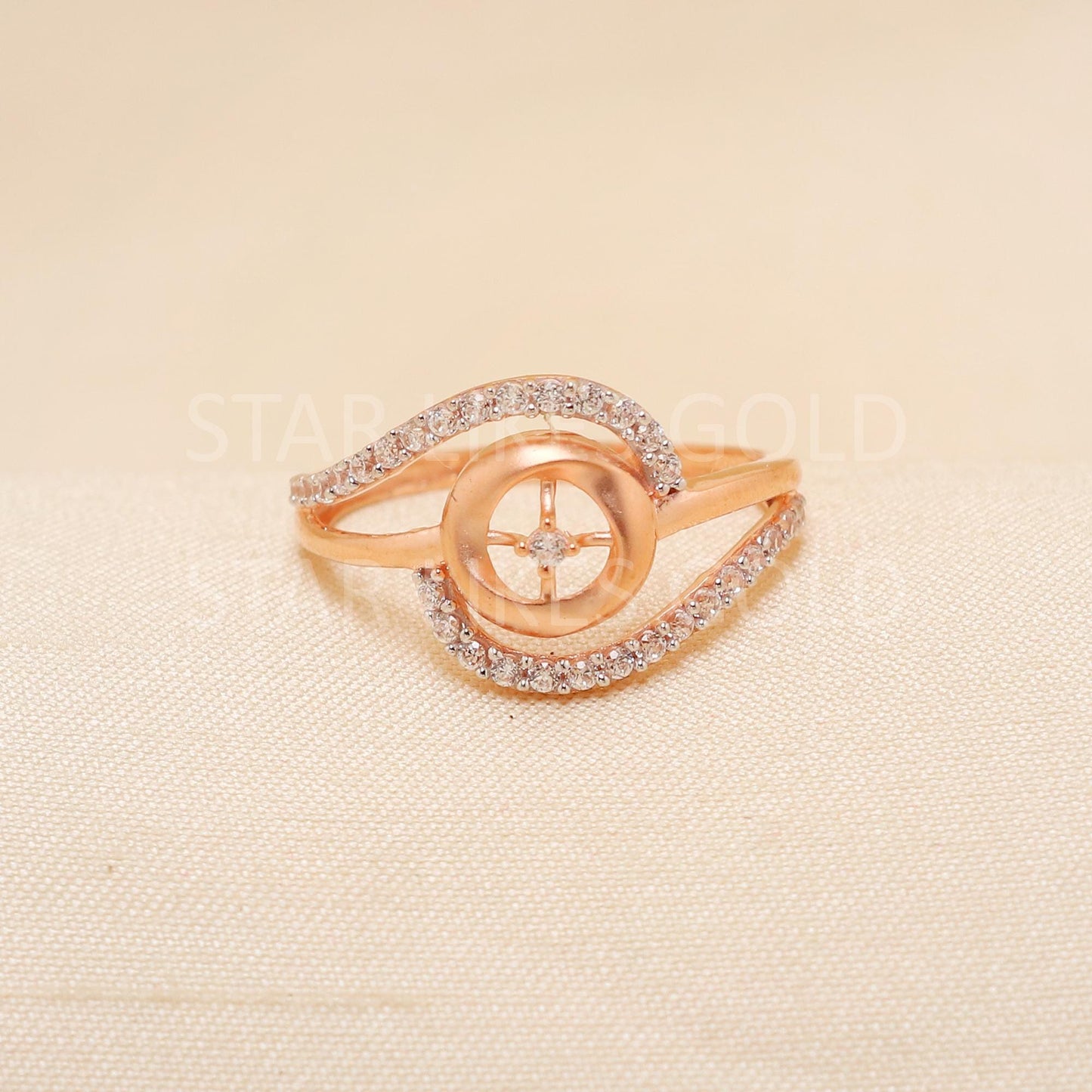 Handcrafted 18k Rose Gold handmade Rings - Artisan Jewelry, 18k Jewelry, Designer Gold Ring, Hallmarked, PR1908