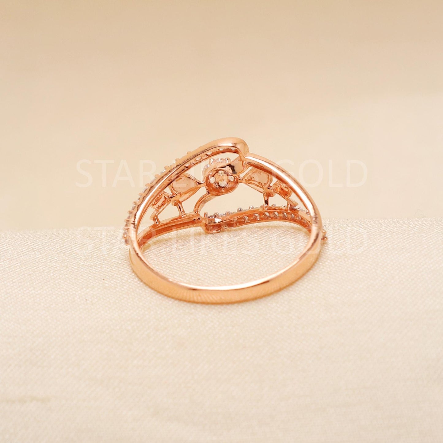 Handcrafted 18k Rose Gold handmade Rings - Artisan Jewelry, 18k Jewelry, Designer Gold Ring, Hallmarked, PR1909