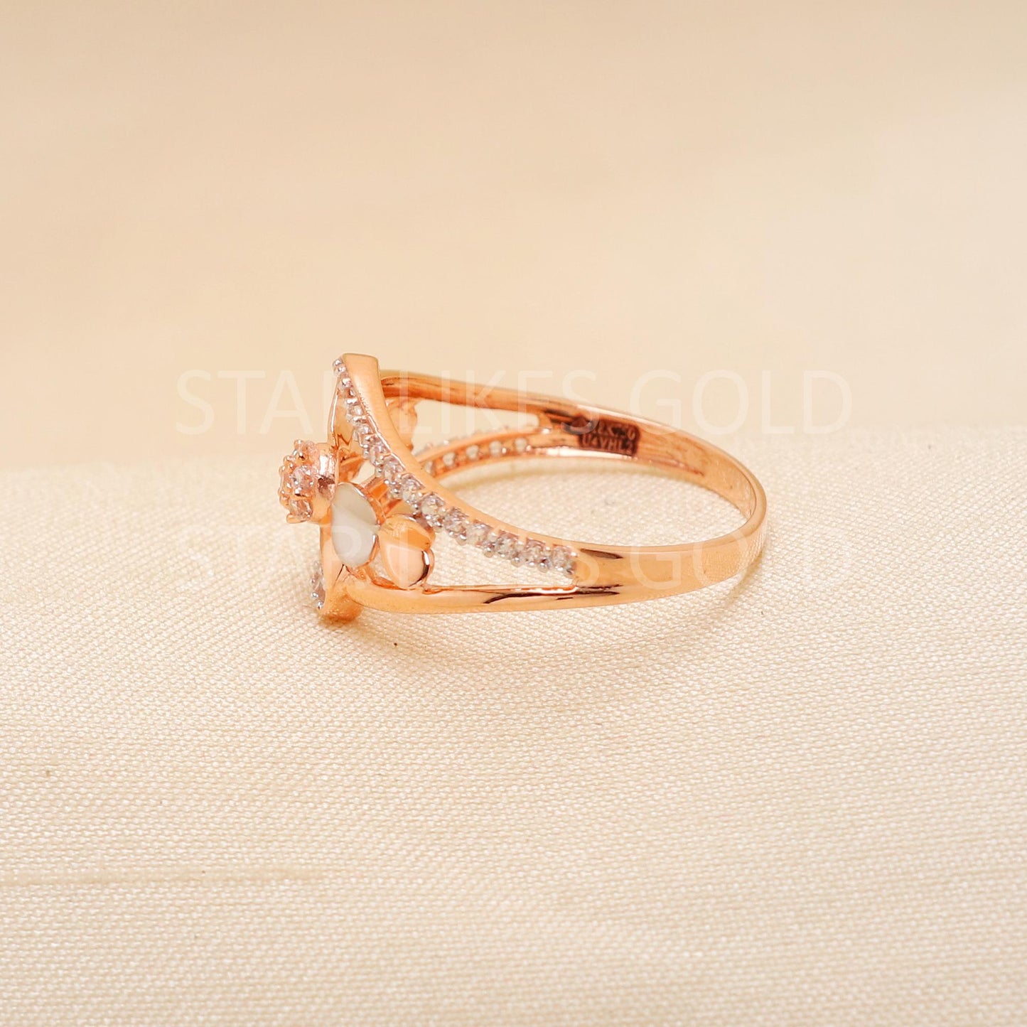 Handcrafted 18k Rose Gold handmade Rings - Artisan Jewelry, 18k Jewelry, Designer Gold Ring, Hallmarked, PR1909