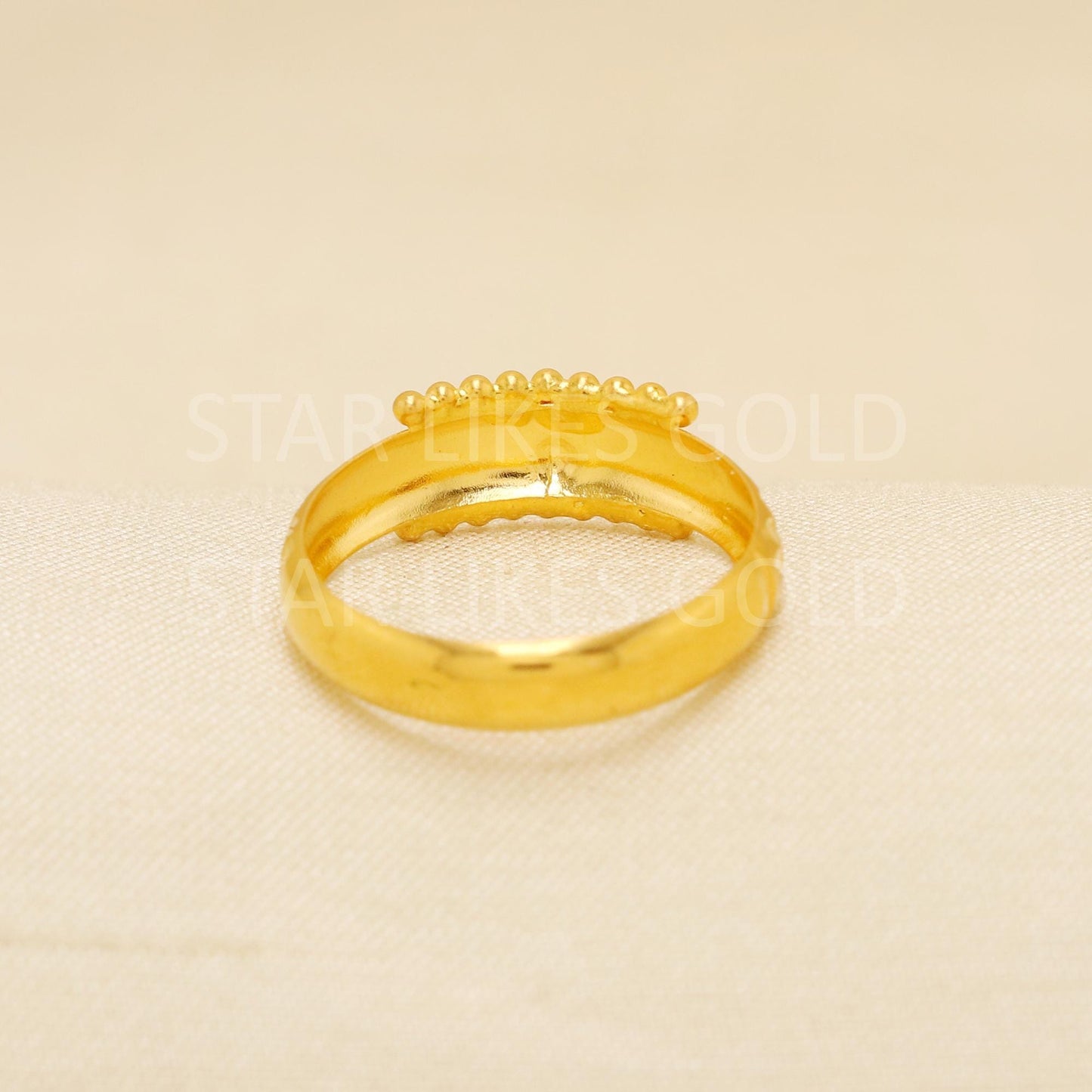 Handcrafted 22k Pure Gold handmade Rings - Artisan Jewelry, 22k Jewelry, Designer Gold Ring, Hallmarked, PR1918