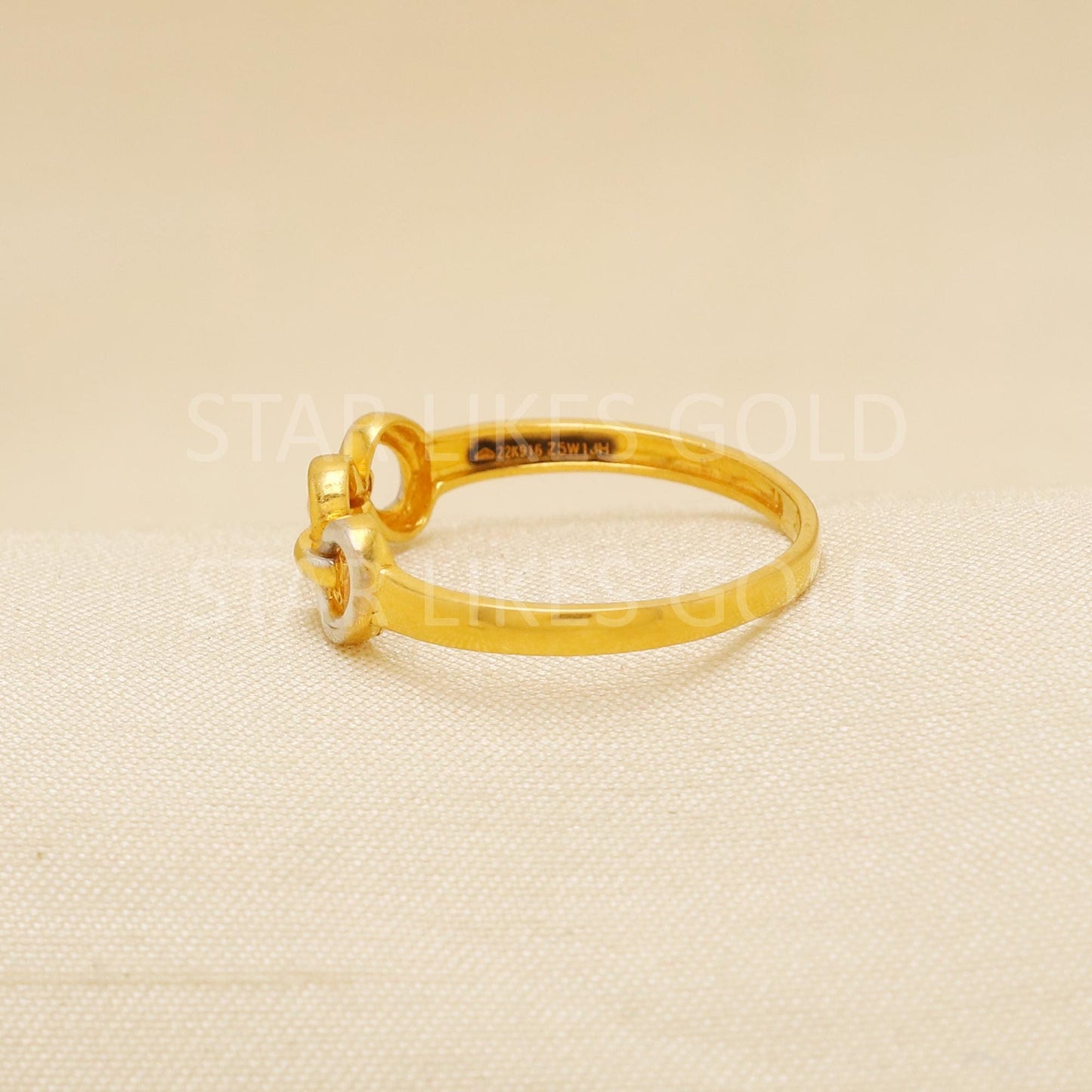 Handcrafted 22k Pure Gold handmade Rings - Artisan Jewelry, 22k Jewelry, Designer Gold Ring, Hallmarked, PR2178