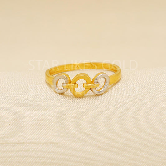 Handcrafted 22k Pure Gold handmade Rings - Artisan Jewelry, 22k Jewelry, Designer Gold Ring, Hallmarked, PR2178
