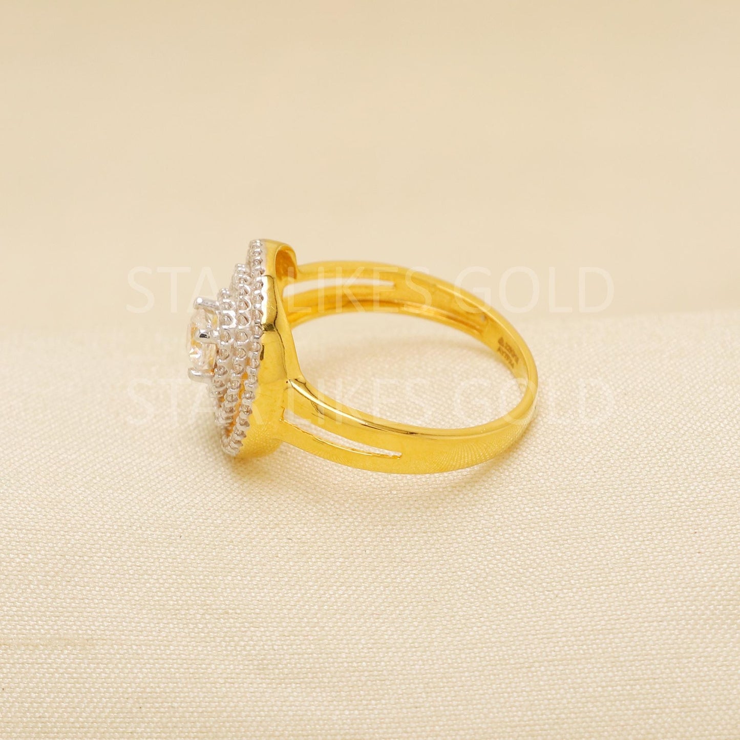 Handcrafted 22k Pure Gold handmade Rings - Artisan Jewelry, 22k Jewelry, Designer Gold Ring, Hallmarked, PR1926