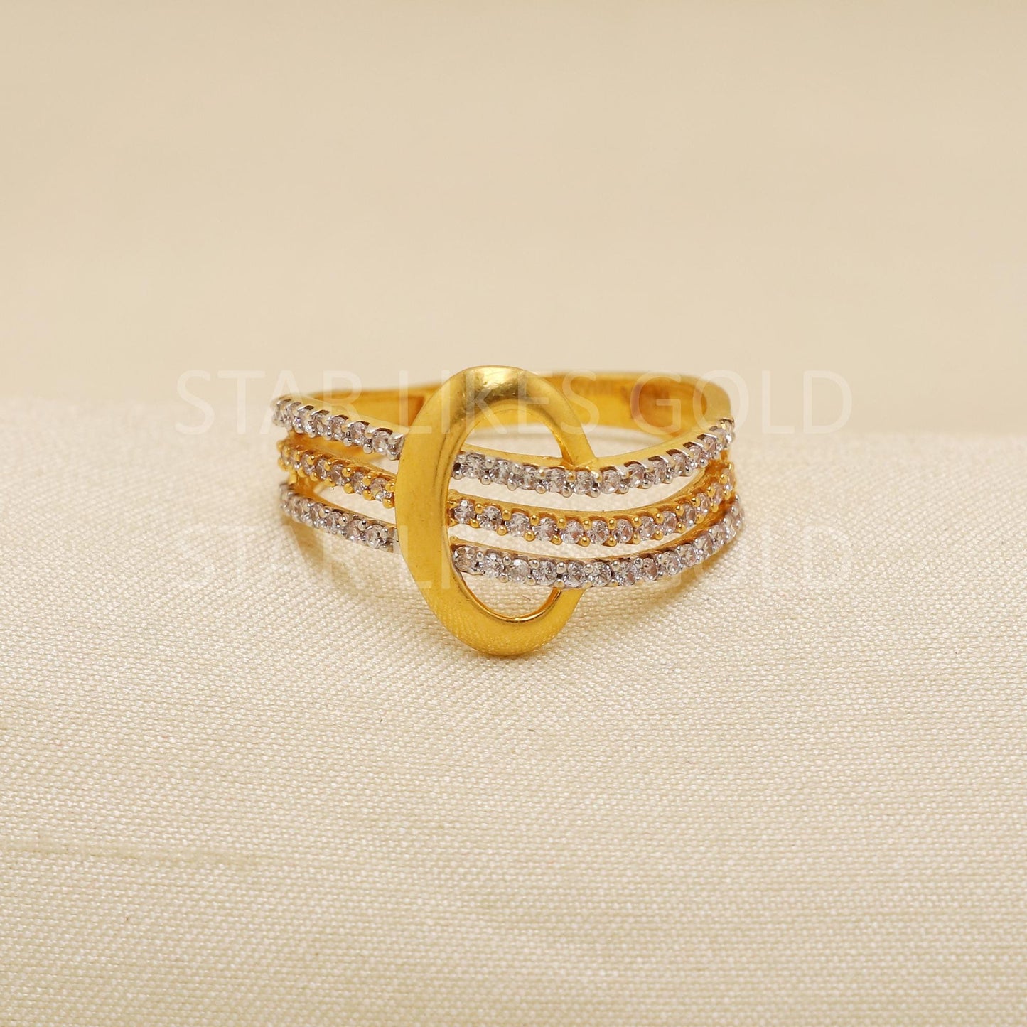 Handcrafted 22k Pure Gold handmade Rings - Artisan Jewelry, 22k Jewelry, Designer Gold Ring, Hallmarked, PR1927