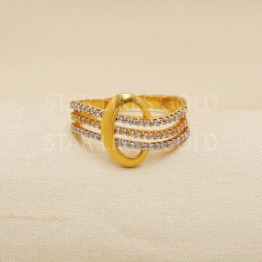 Handcrafted 22k Pure Gold handmade Rings - Artisan Jewelry, 22k Jewelry, Designer Gold Ring, Hallmarked, PR1927