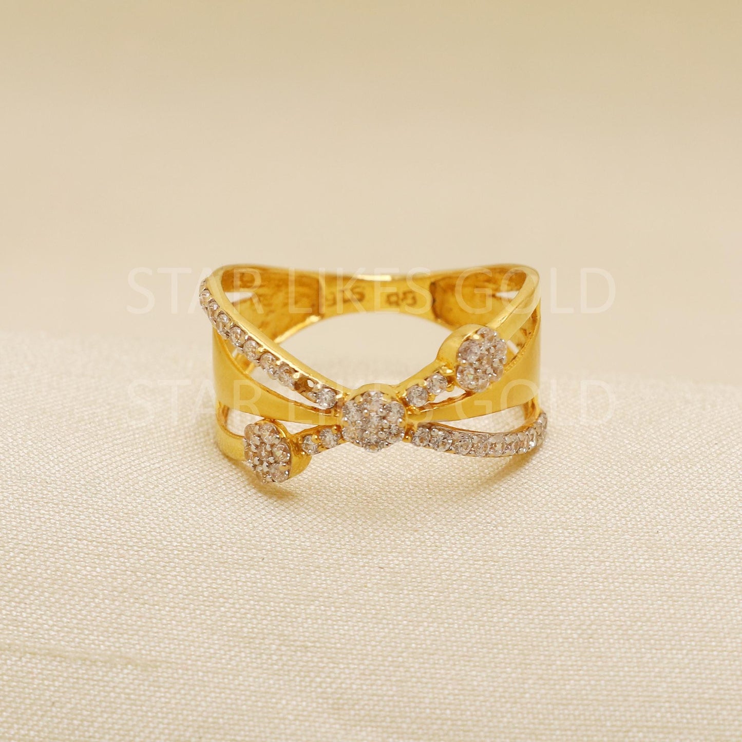 Handcrafted 22k Pure Gold handmade Rings - Artisan Jewelry, 22k Jewelry, Designer Gold Ring, Hallmarked, PR1929
