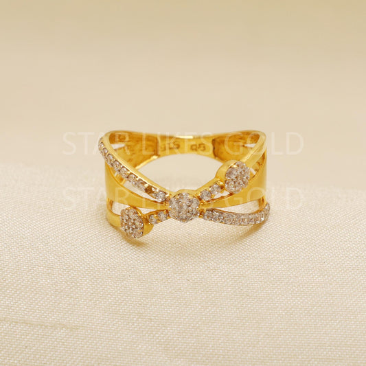 Handcrafted 22k Pure Gold handmade Rings - Artisan Jewelry, 22k Jewelry, Designer Gold Ring, Hallmarked, PR1929