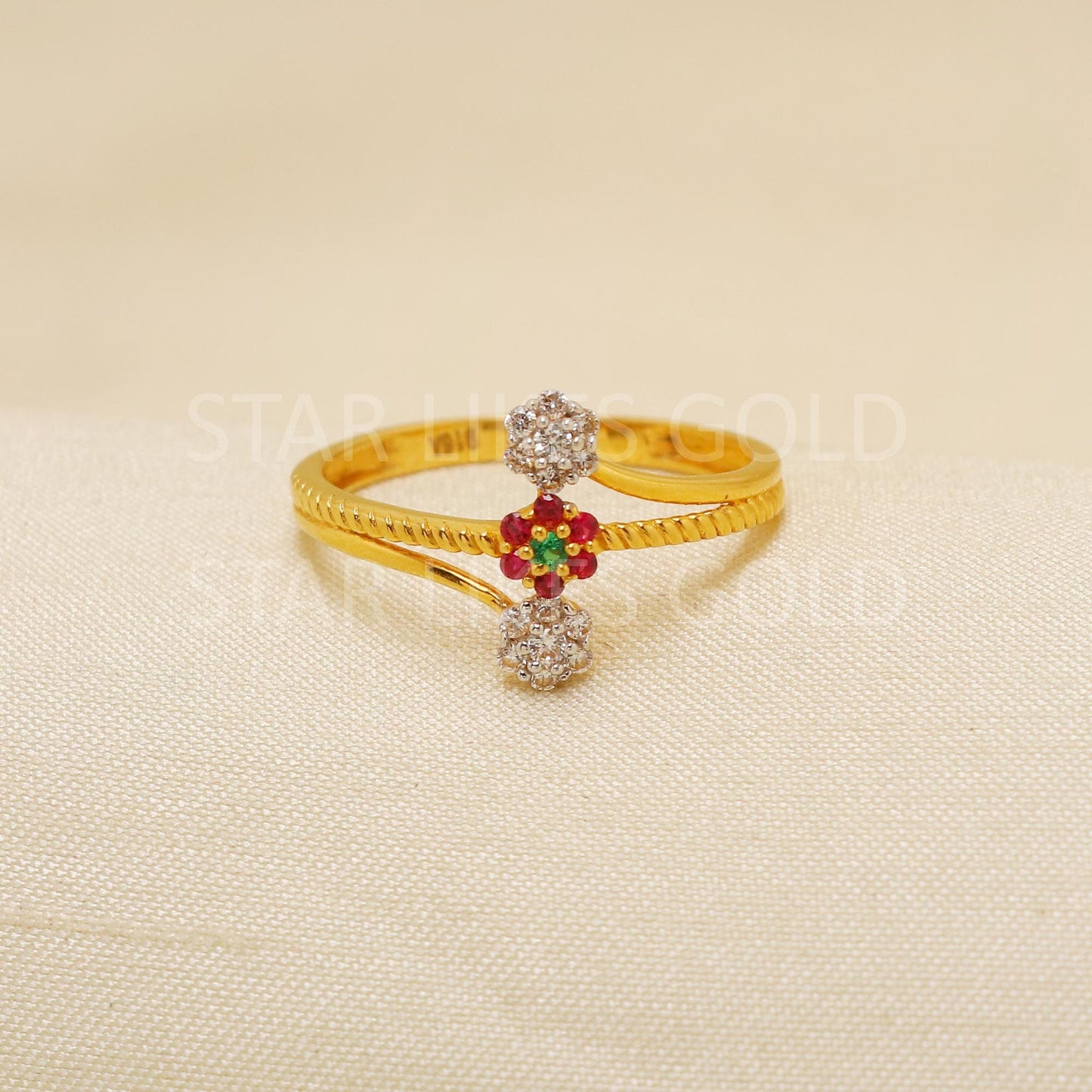 Handcrafted 22k Pure Gold handmade Rings - Artisan Jewelry, 22k Jewelry, Designer Gold Ring, Hallmarked, PR1930