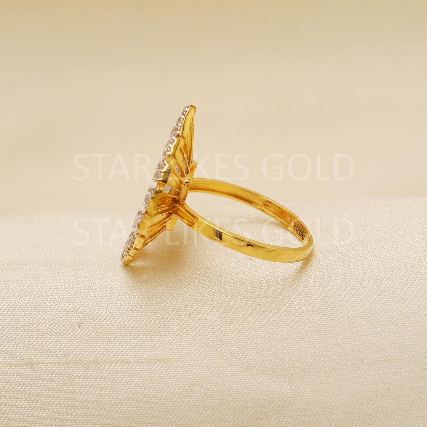 Handcrafted 22k Pure Gold handmade Rings - Artisan Jewelry, 22k Jewelry, Designer Gold Ring, Hallmarked, PR1932