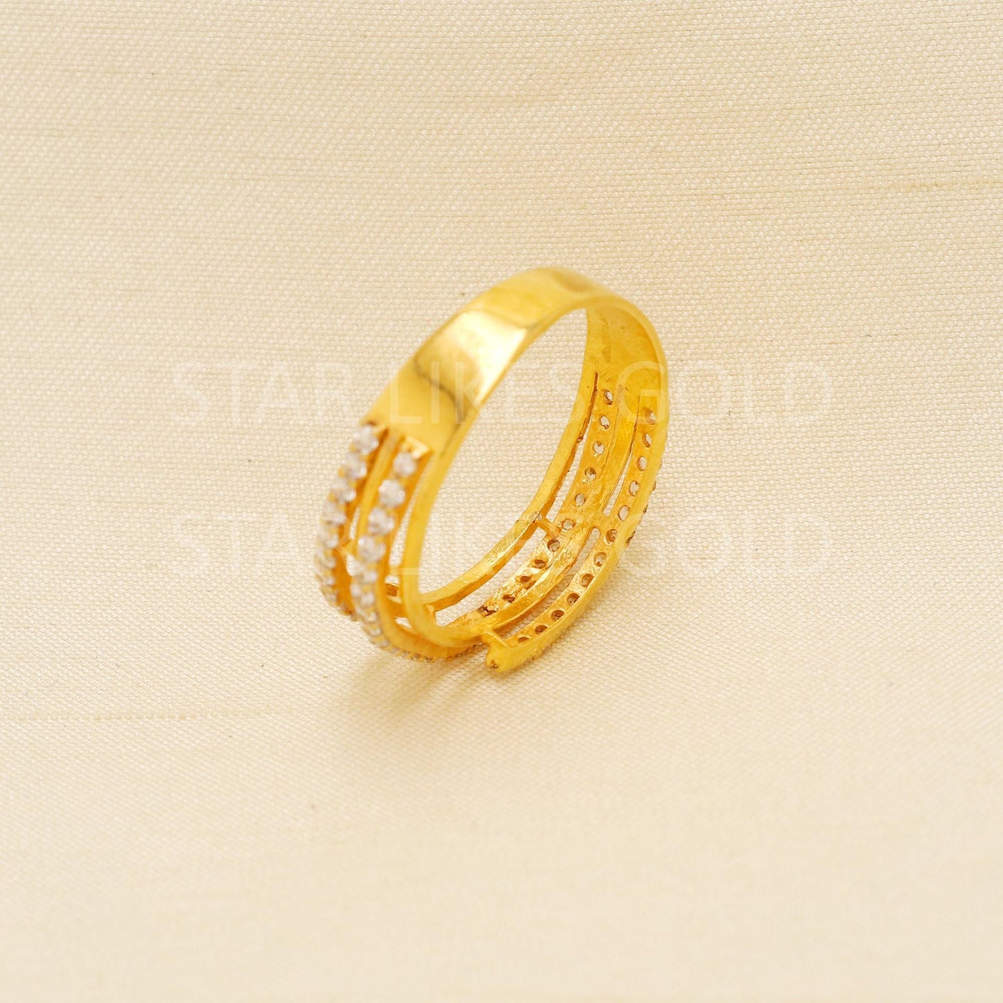 Handcrafted 22k Pure Gold handmade Rings - Artisan Jewelry, 22k Jewelry, Designer Gold Ring, Hallmarked, PR1935