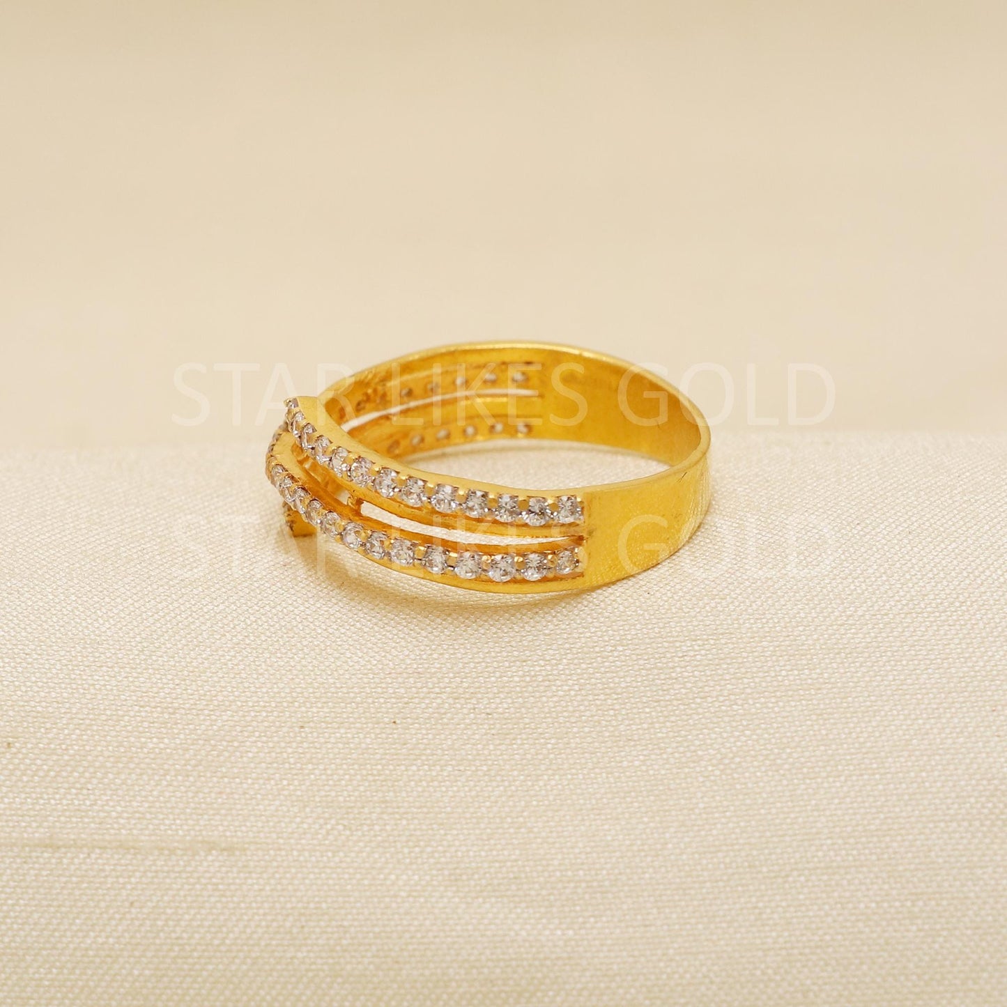 Handcrafted 22k Pure Gold handmade Rings - Artisan Jewelry, 22k Jewelry, Designer Gold Ring, Hallmarked, PR1935